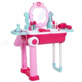 BAYO Dětský toaletní stolek v kufříku 2v1 Bayo Růžová